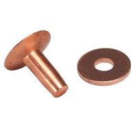 8 Gauge Copper Rivets - Mixed Sizes 30 Pack