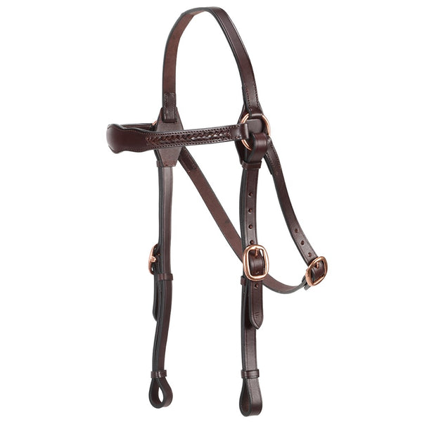 Ord River Shaped Braided Leather Brow Barcoo Bridle