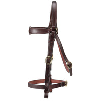 Stockmaster Padded Barcoo Bridle w/Noseband And Brass Plate Brow