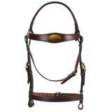 Stockmaster Padded Barcoo Bridle w/Noseband And Brass Plate Brow