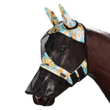 Kool Master Fly Mask w/Removeable Nose Cover - Sunflower Print