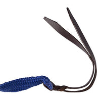 Texas-Tack Flat Poly Split Reins 8' - Blue