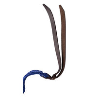 Texas-Tack Flat Poly Split Reins 8' - Blue